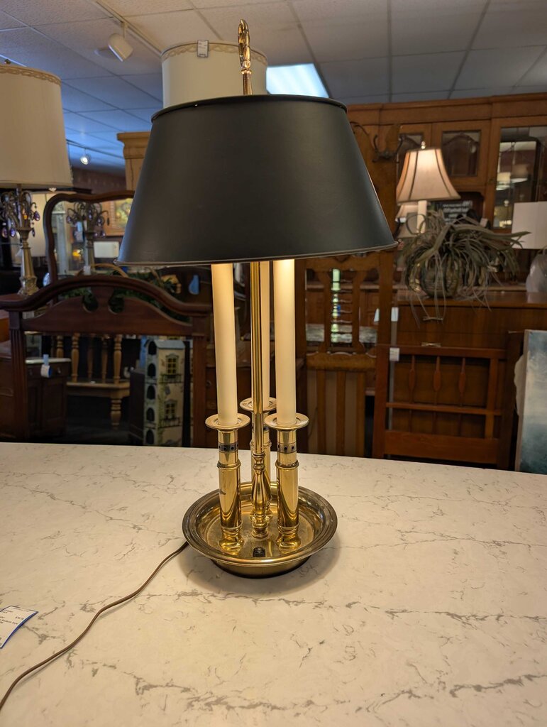 Vintage Bouillotte Style Table Lamp