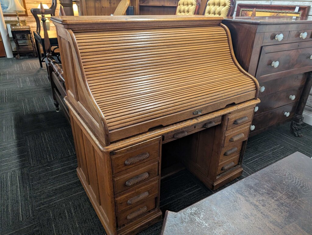 Antique Oak Rolltop Desk