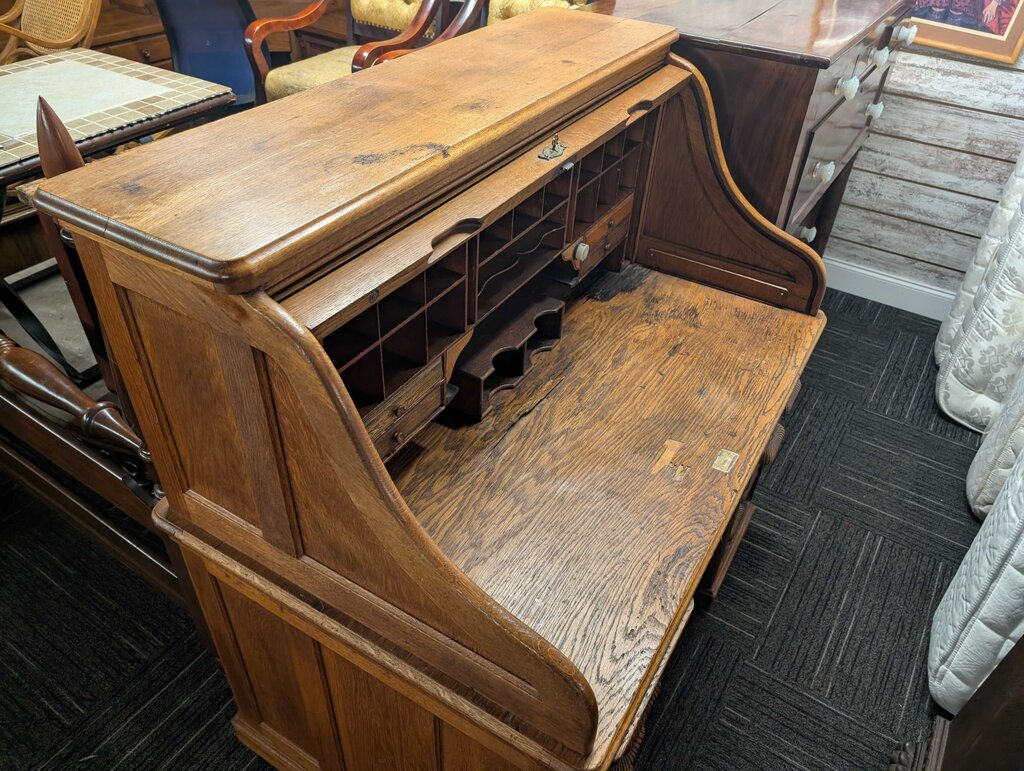 Antique Oak Rolltop Desk
