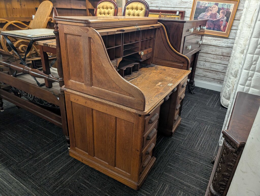 Antique Oak Rolltop Desk