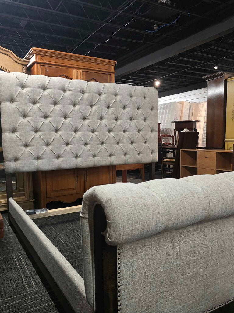 King Upholstered Tufted Panel Bed by Ashley