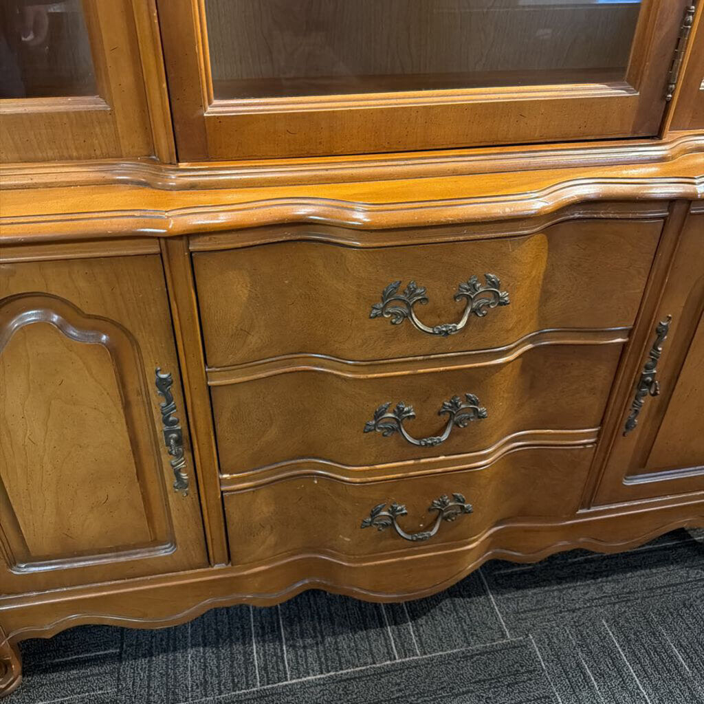 Vintage French China Cabinet by Bassett