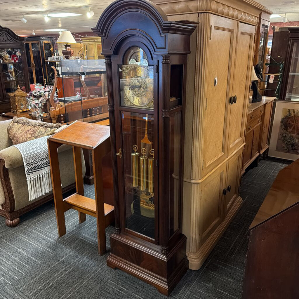 Formal Mahogany Grandfather Clock