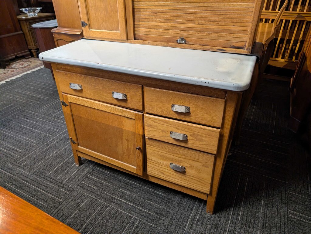 Antique Hoosier Cabinet By Wilson Cabinet Company