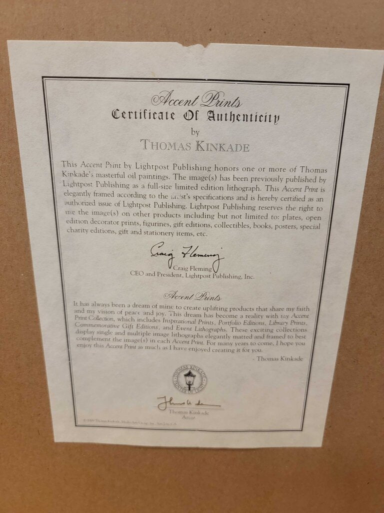 Thomas Kinkade "Sunrise" Print