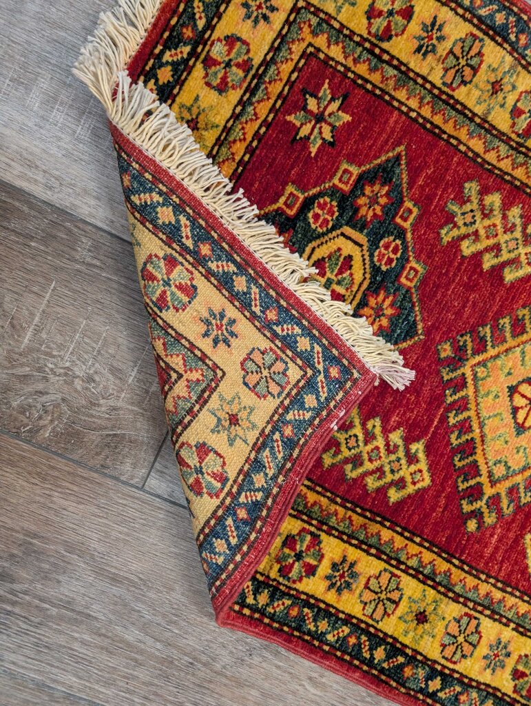 Hand Woven Wool Rug 39'' x 24''