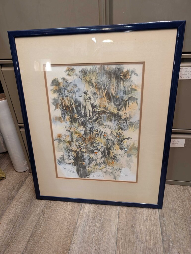 Jonas Girard Signed Print "Fannies in the Field"