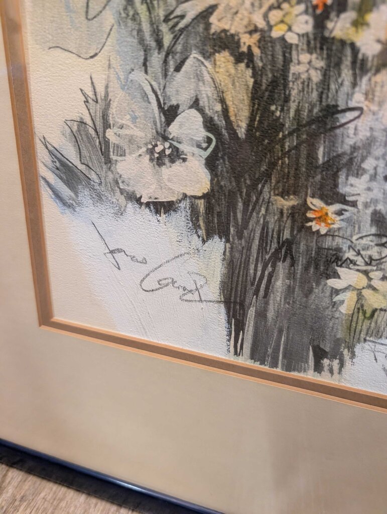 Jonas Girard Signed Print "Fannies in the Field"