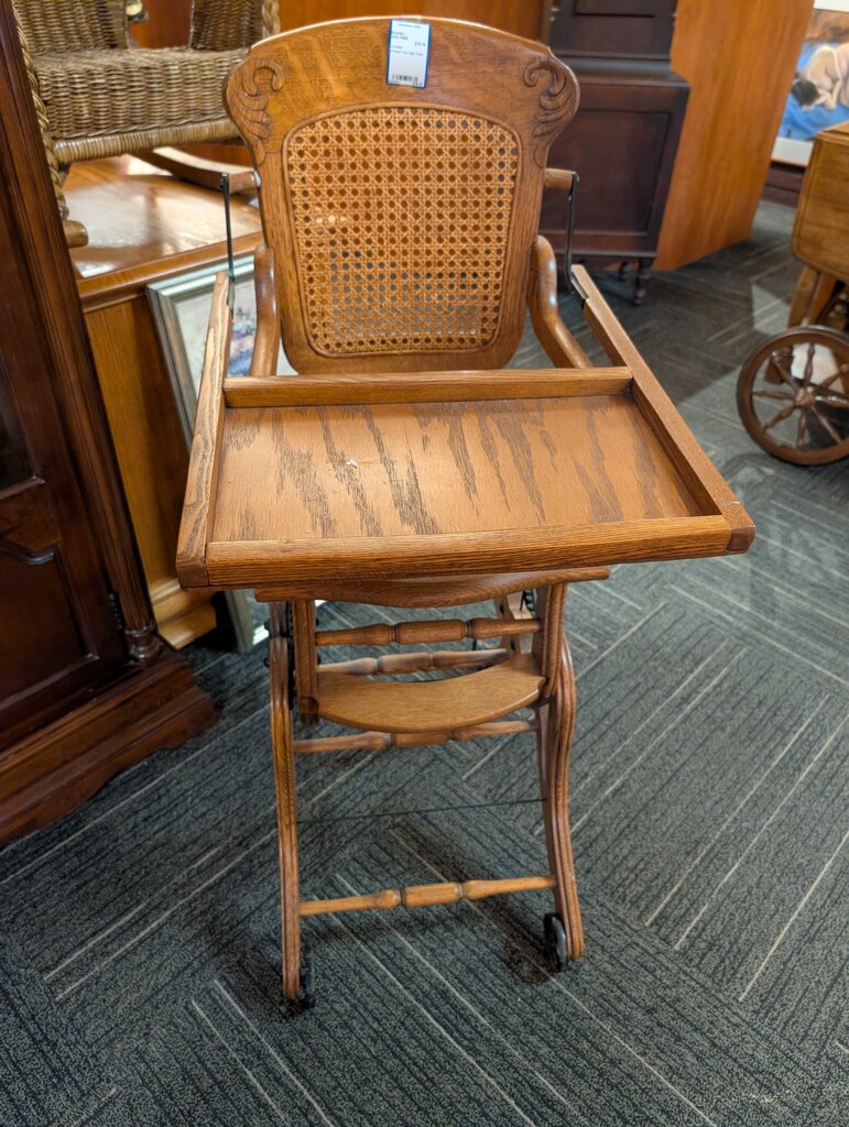 Antique Oak High Chair