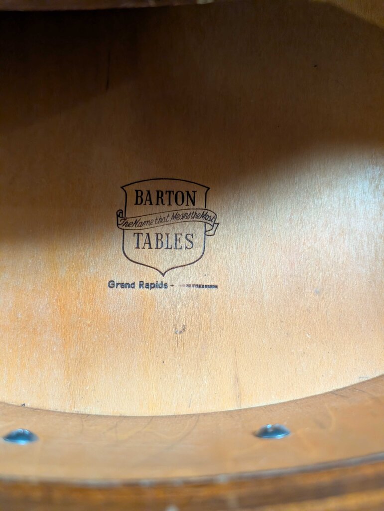 Vintage Mahogany Drum Table