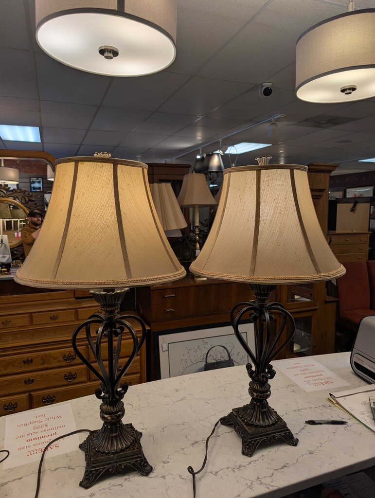 Pair of Contemporary Neoclassical Lamps
