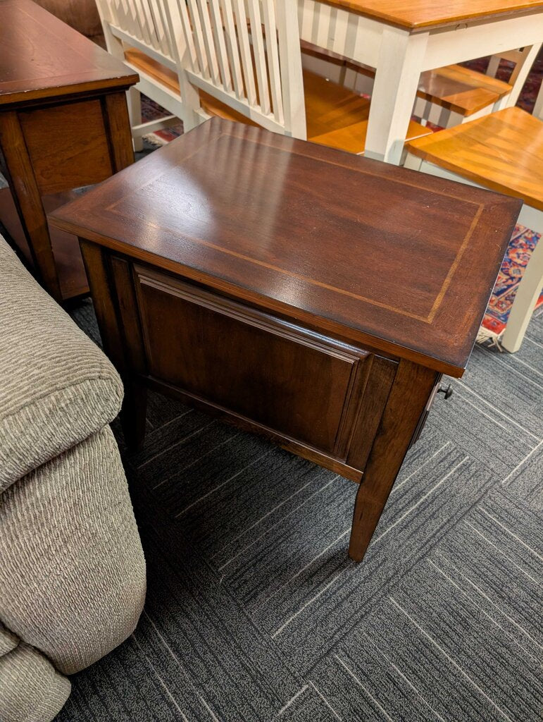 Two Drawer Side Table