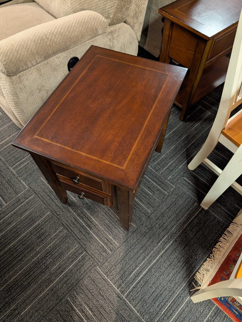 Two Drawer Side Table