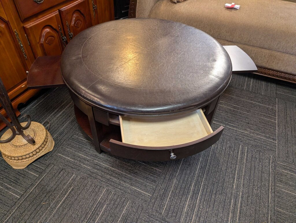 Upholstered Top Coffee Table
