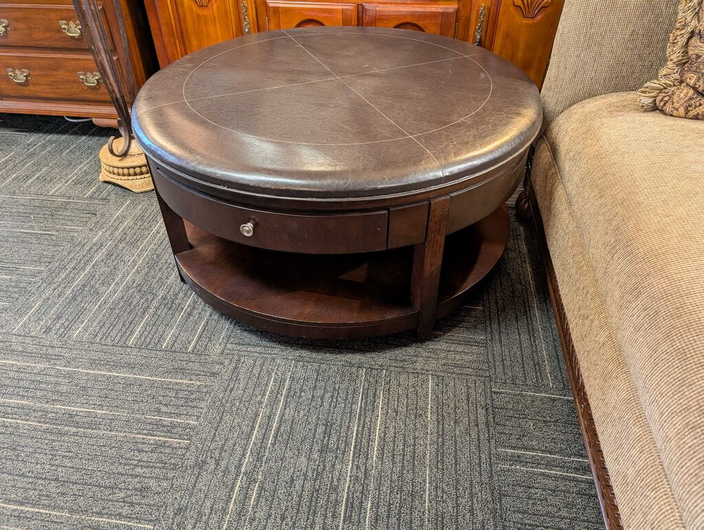 Upholstered Top Coffee Table