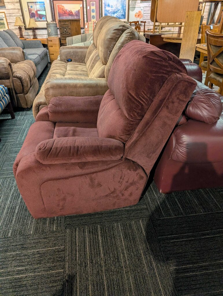 Burgundy Power Recliner