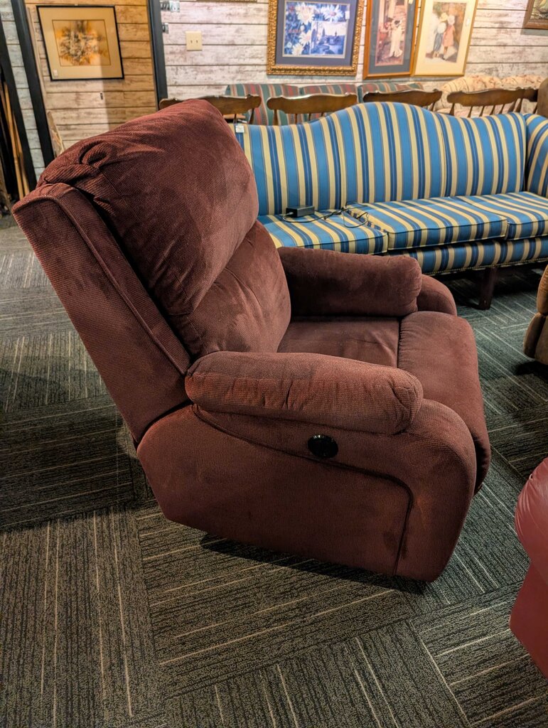 Burgundy Power Recliner