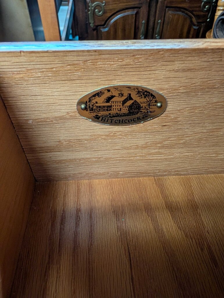 Vintage Maple Hitchcock China Cabinet