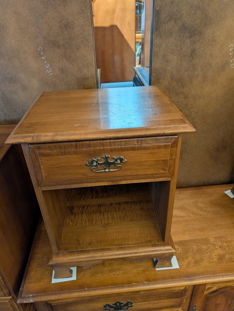 Pair of Maple Nightstands by Moosehead Maple