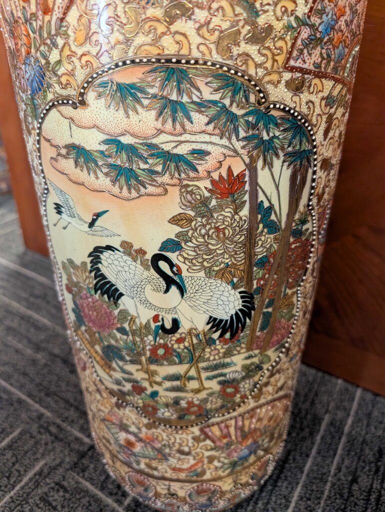 Vintage Satsuma Japanese Style Umbrella