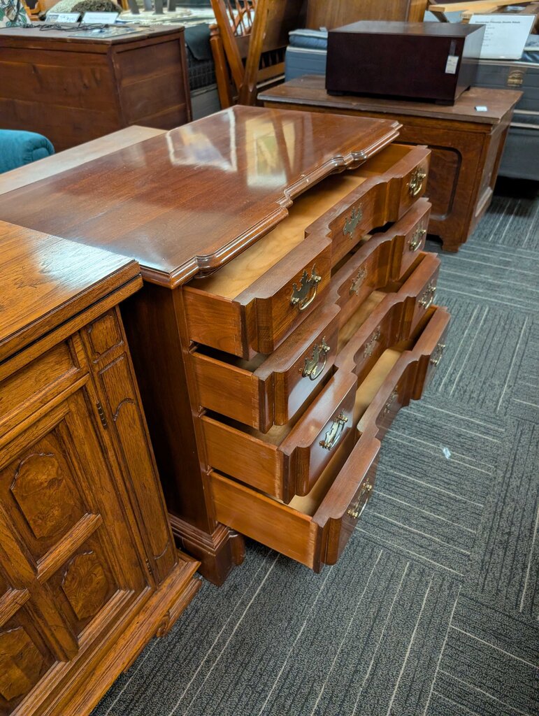Solid Cherry Block Front Four Drawer Bachelors Chest by Knob Creek