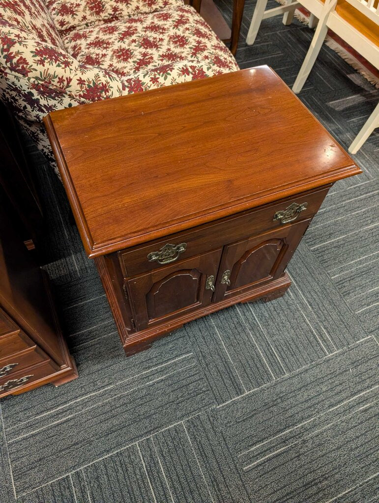 Solid Cherry Nightstand by Knob Creek
