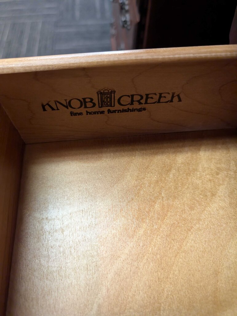 Solid Cherry Nightstand by Knob Creek