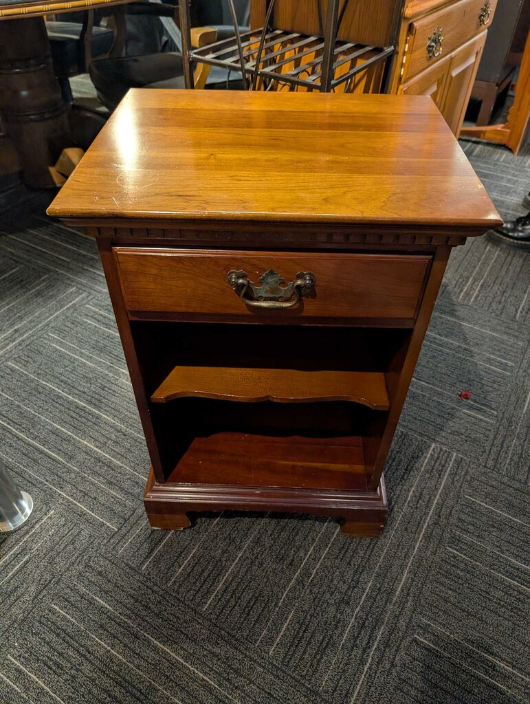 Solid Cherry One Drawer Nightstand by Davis Cabinet Company