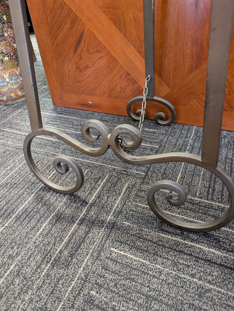 Large Wrought Iron Art Easel