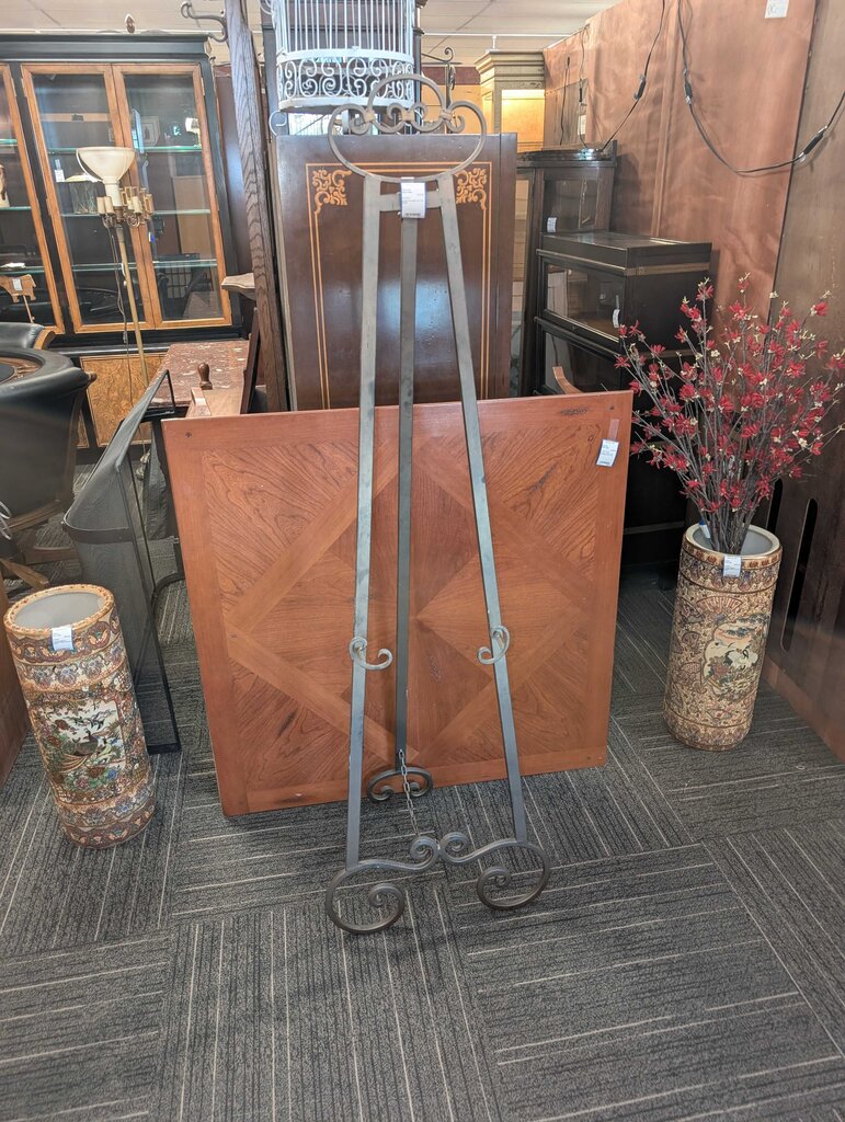 Large Wrought Iron Art Easel