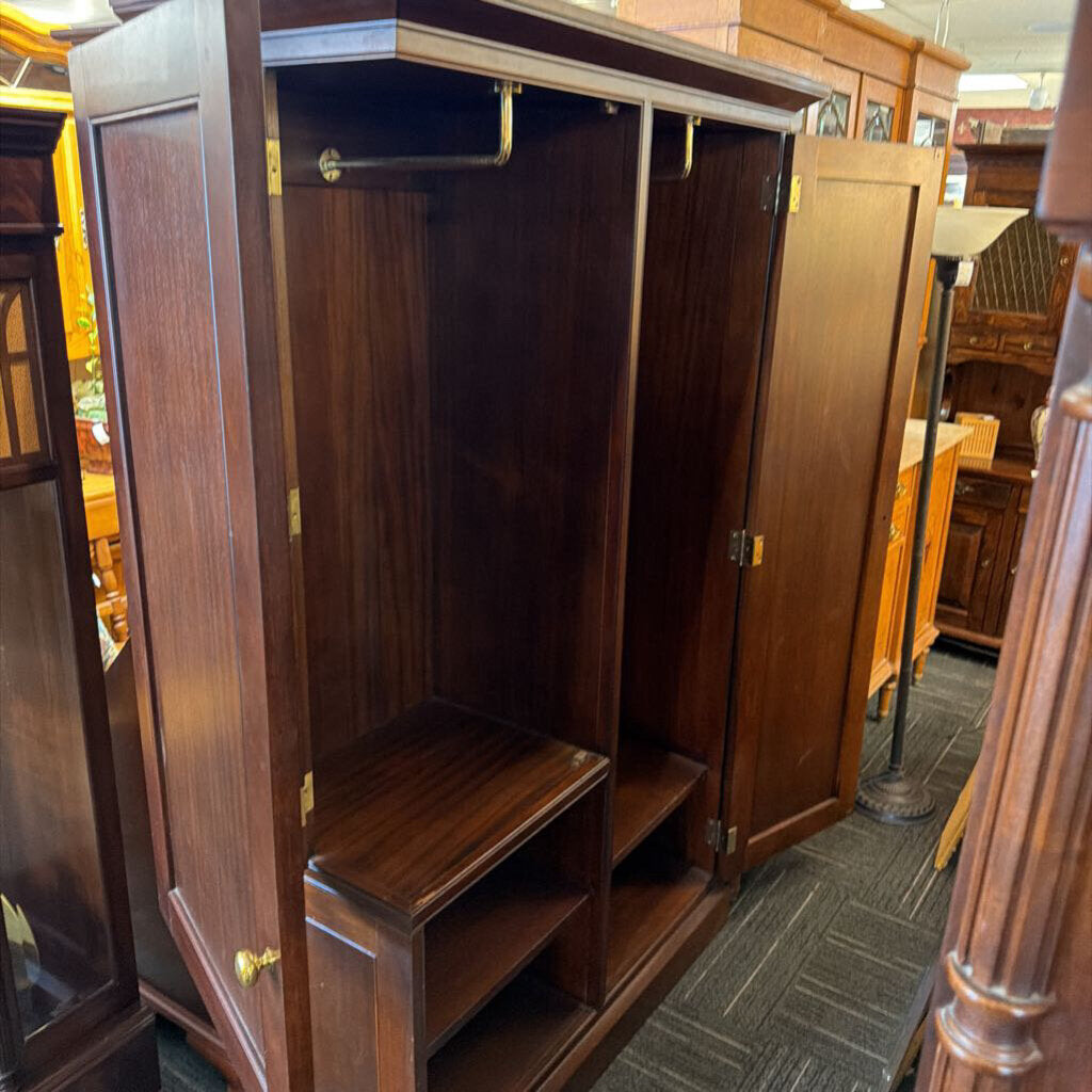 Solid Mahogany Gentleman's Wardrobe