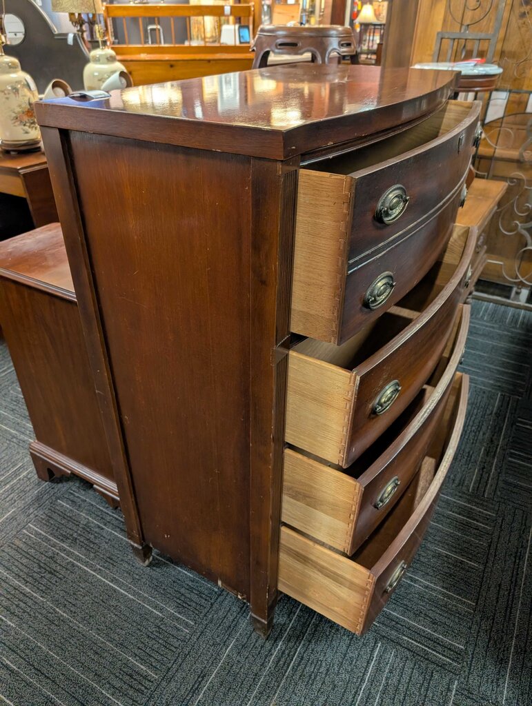 Five Drawer Mahogany Chest Circa 1940