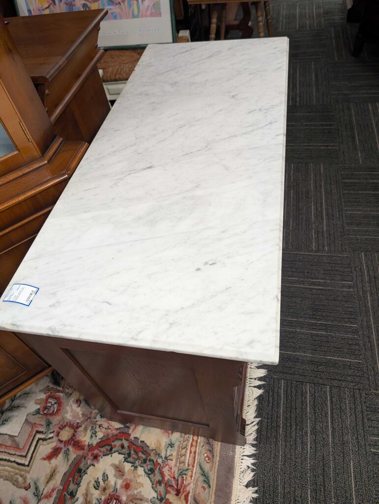 Victorian Marble Top Three Drawer Dresser