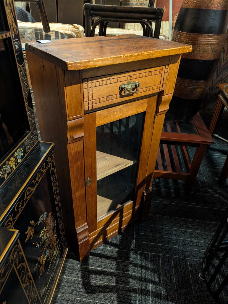 Antique One Door Cabinet