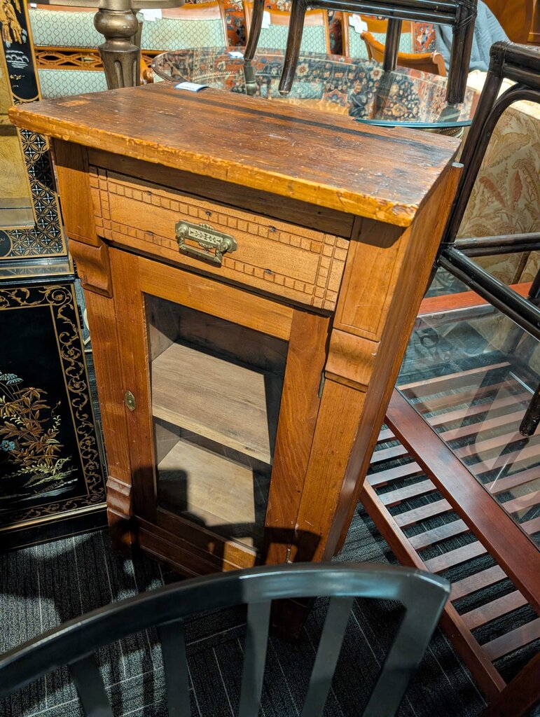 Antique One Door Cabinet