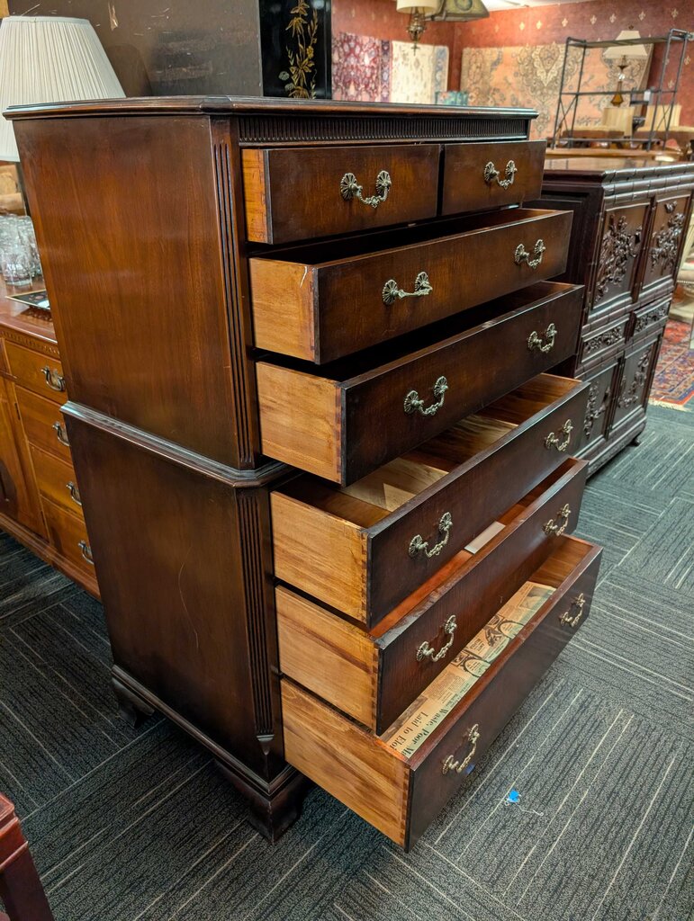 Vintage Hull Mahogany Chest Of Drawers