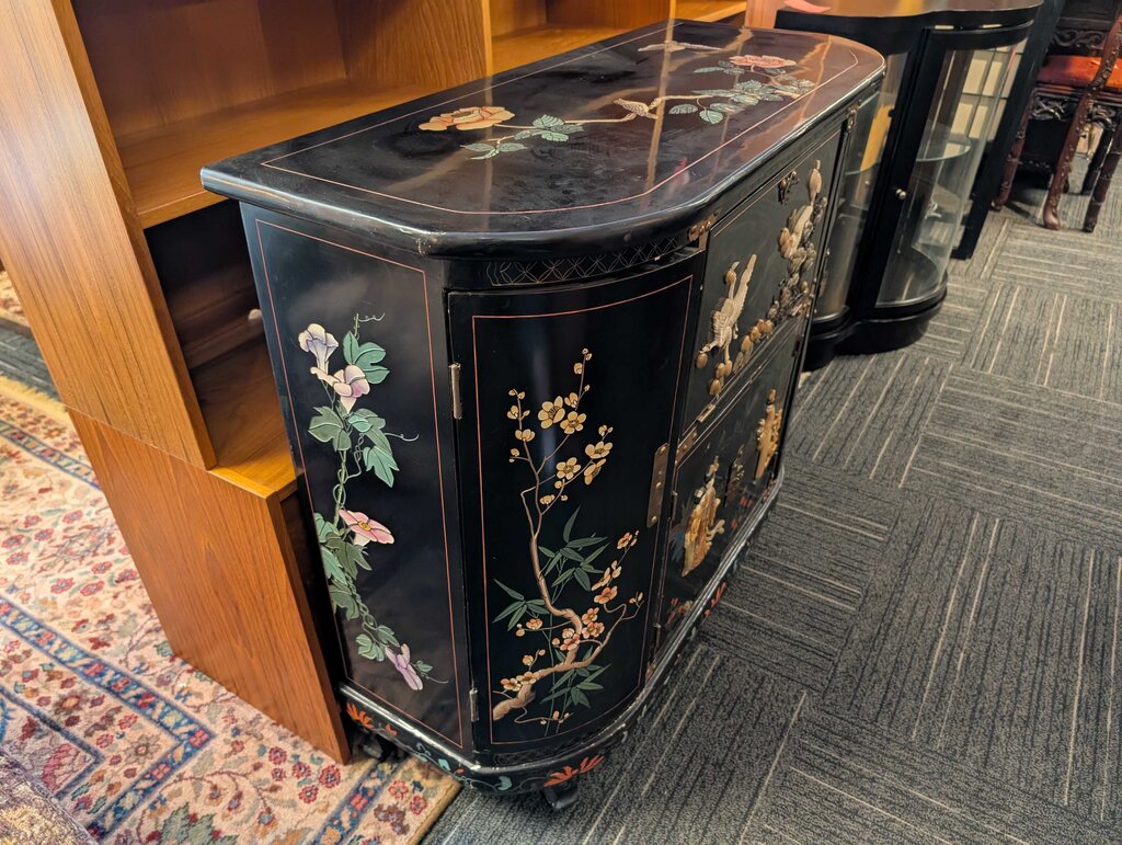 Chinoiserie Paint Decorated Cabinet