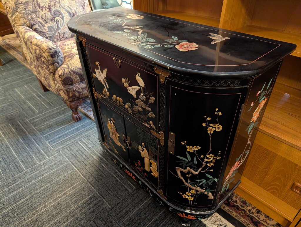 Chinoiserie Paint Decorated Cabinet