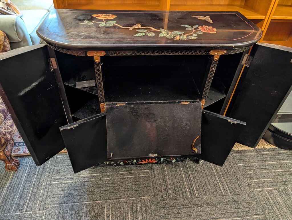 Chinoiserie Paint Decorated Cabinet