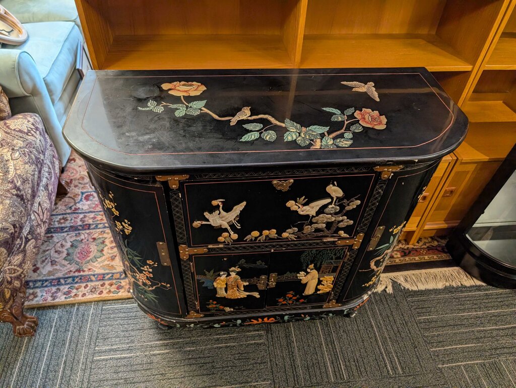 Chinoiserie Paint Decorated Cabinet