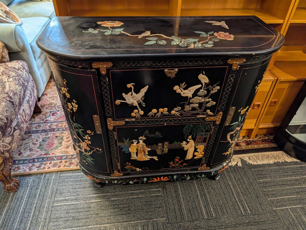 Chinoiserie Paint Decorated Cabinet