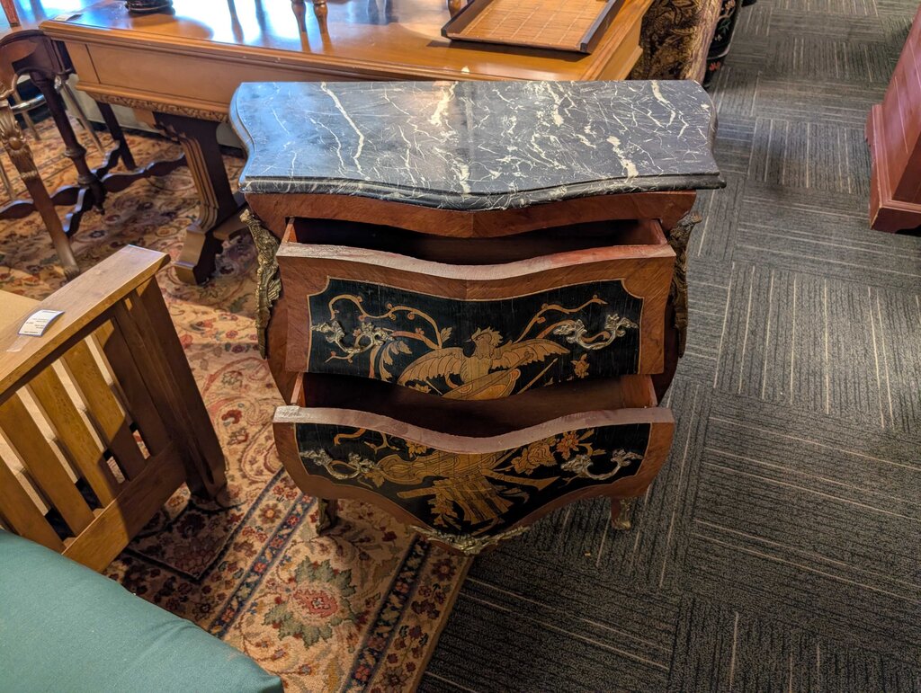 Marble Top Bombay Chest