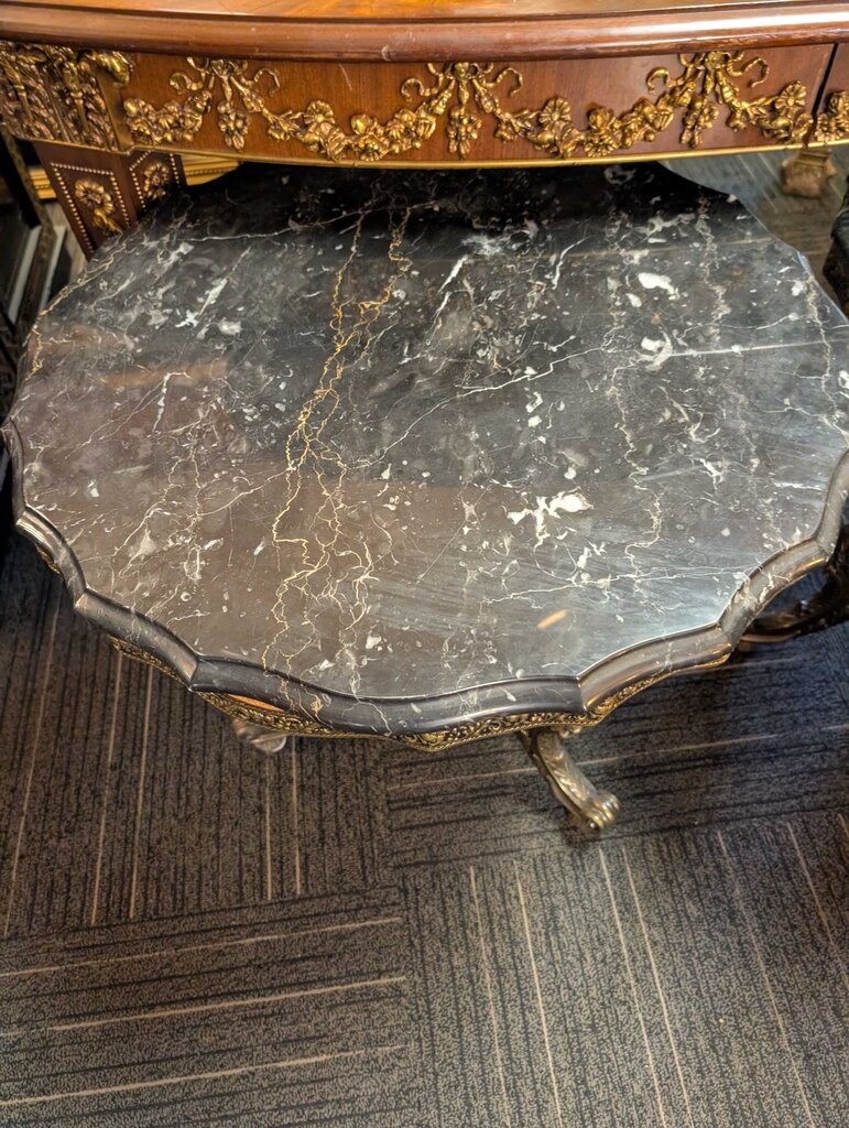 Pair Of Marble Top Side Tables