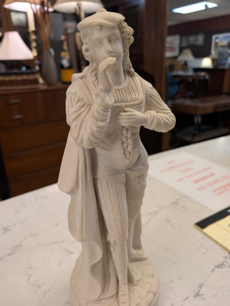 Pair of Vintage Continental Parian Courtship Figures