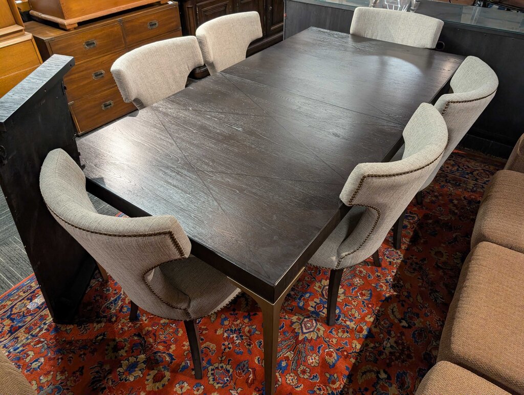 Contemporary Table With Six Chairs By Universal