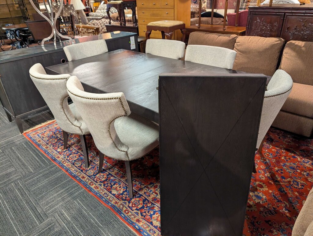 Contemporary Table With Six Chairs By Universal