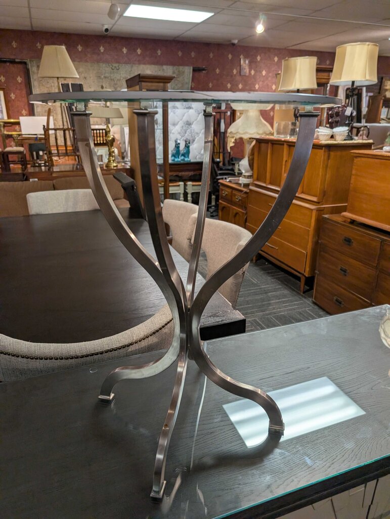 Contemporary Glass Top Table