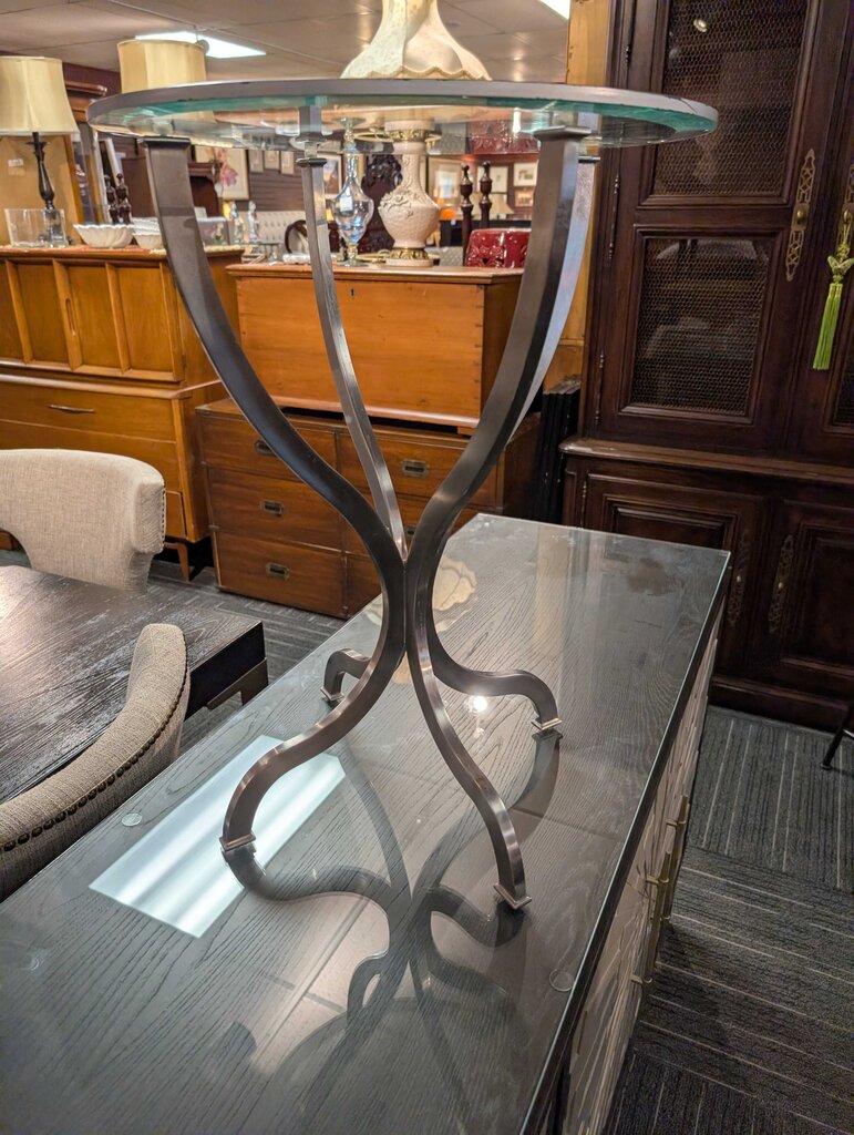 Contemporary Glass Top Table