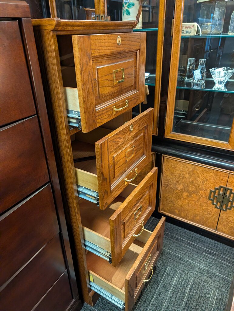 Oak File Cabinet