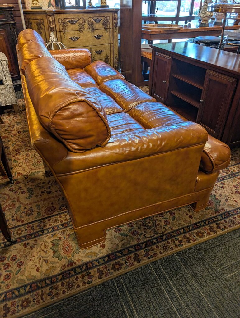 American Modern Leather Sofa